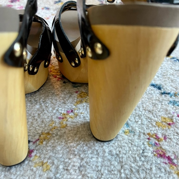 FLOGG Rainbow Platform Sandal in Black Patent Size 8 - NIB - Picture 4 of 15